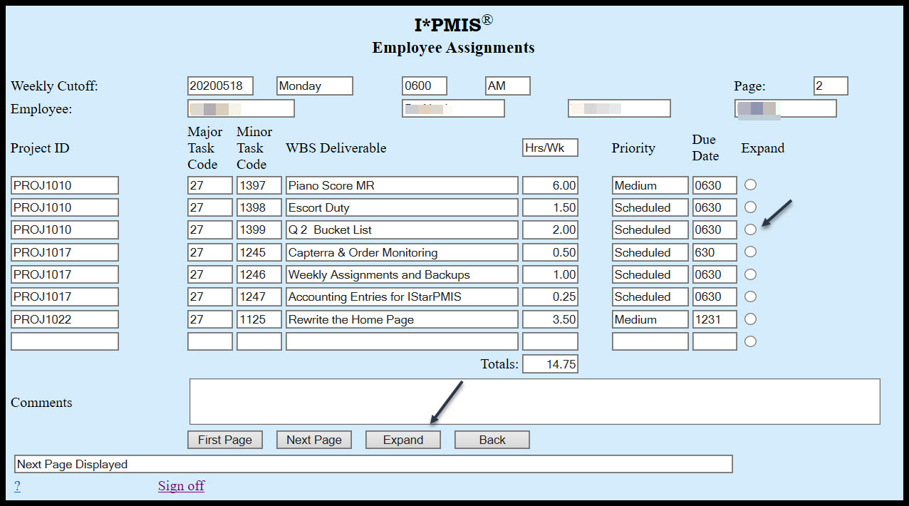 Employee Assignments