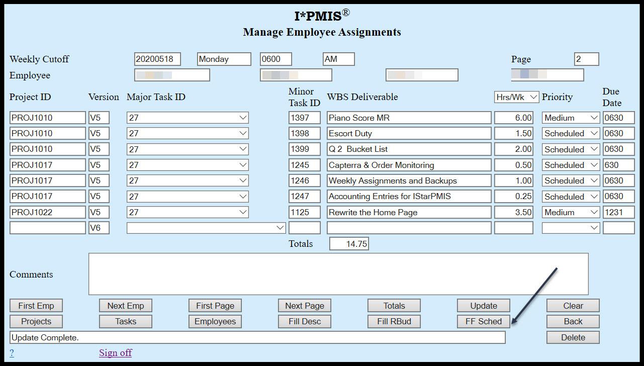 Manage Assignments