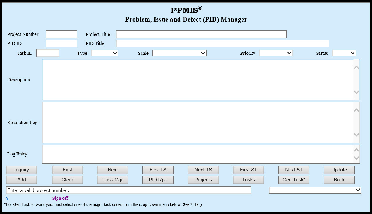 PID Dialog