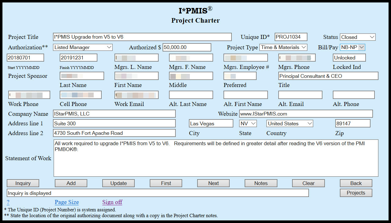 Project Charter