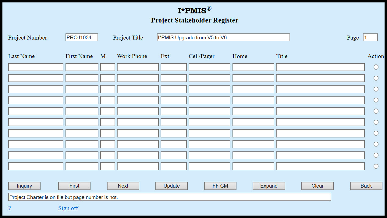 Project Stakeholders